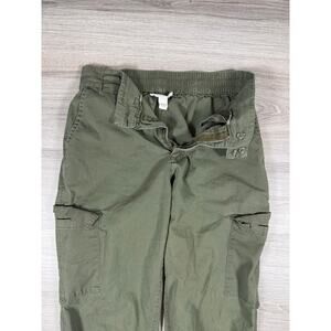 Olive green cargo joggers